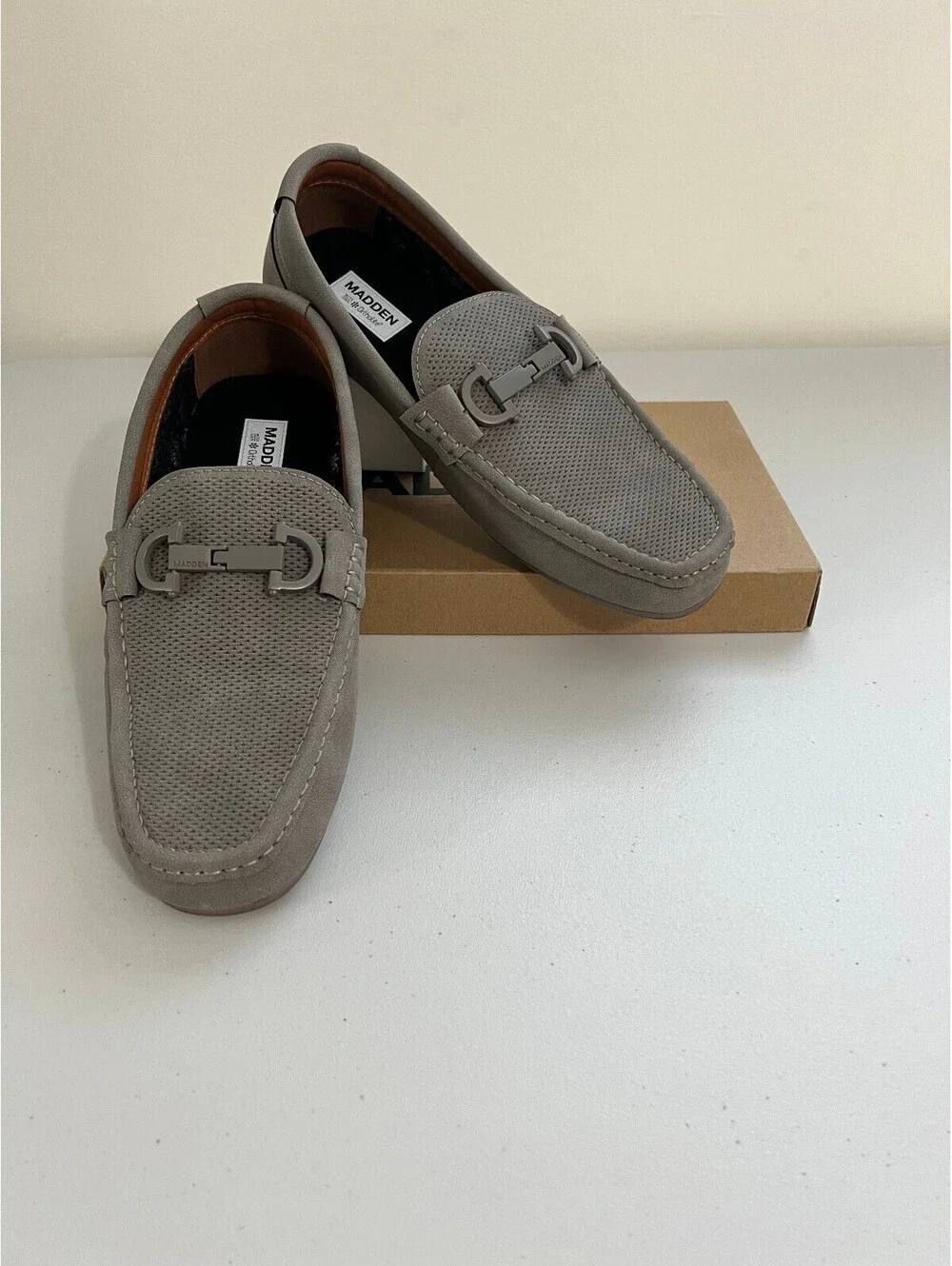 Madden Men Men's Seilix Dress Bit Loafers - Gray Distro ,Size ,9